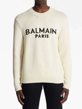 BALMAIN - Wool Sweater With Logo